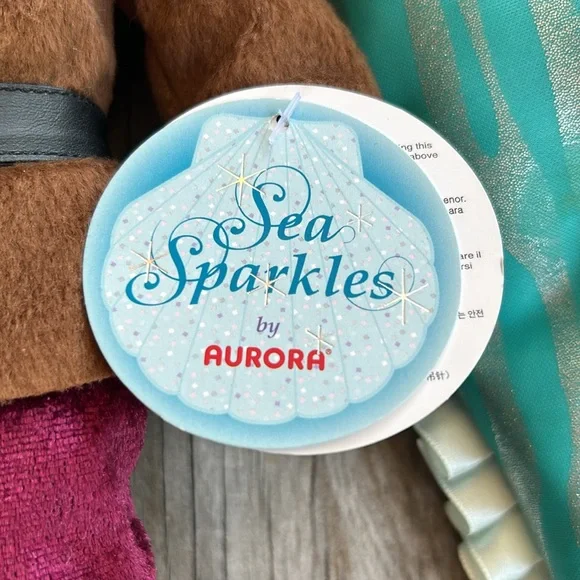 Mermaid and pirate dolls plush Jack by Aurora Cloth with yarn hair 14” - Picture 4 of 6